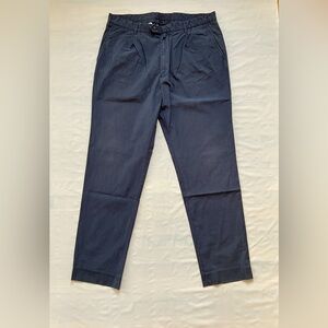 Gant Chinos Pants Navy blue 100% cotton Regular Fit men's 54 Waist 37.5"